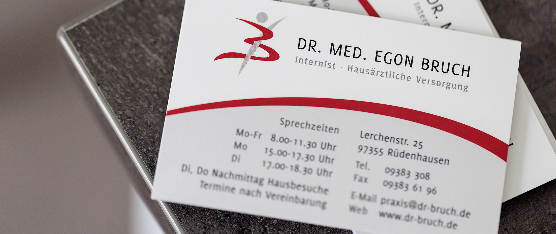 Sprechzeiten der Hausarztpraxis Dr. med. Egon Bruch in Rüdenhausen